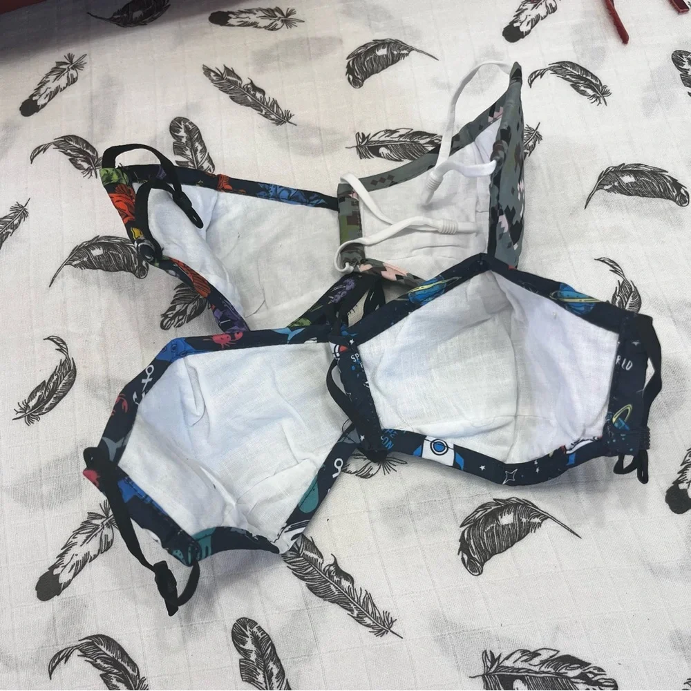 Washable Reusable Kids Face Mask Adjustable Ear Loops Facemask - NEW